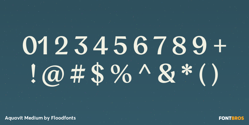 Aquavit Medium Font Poster #1