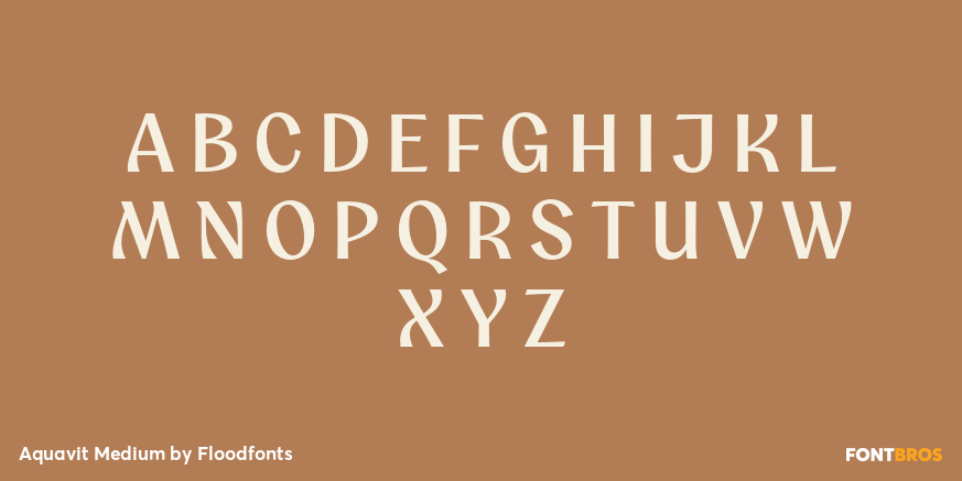 Aquavit Medium Font Poster #2