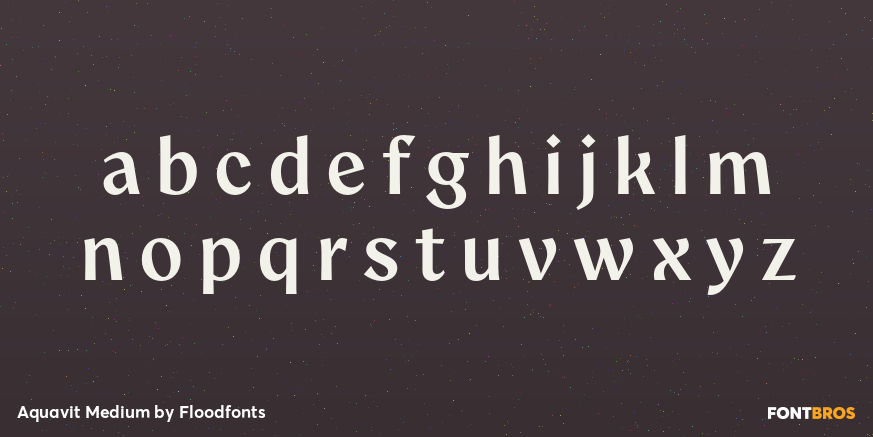 Aquavit Medium Font Poster #3