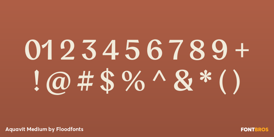 Aquavit Medium Font Poster #4