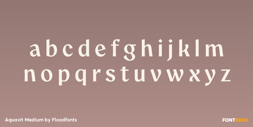 Aquavit Medium Font Poster #1