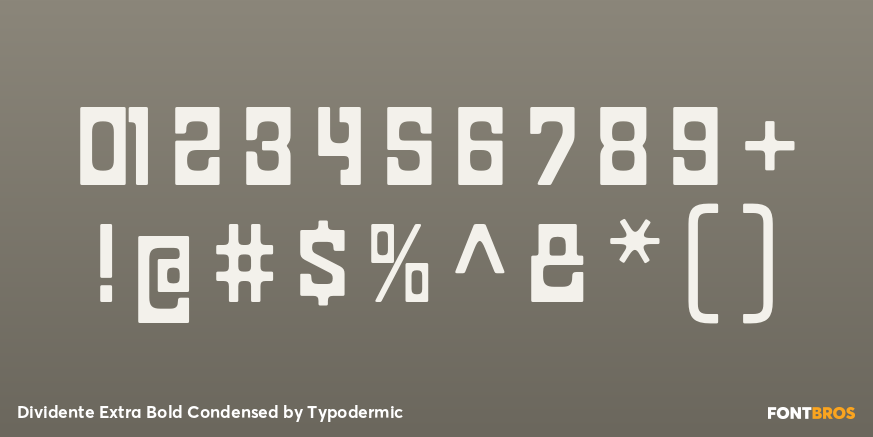Dividente Extra Bold Condensed Font Poster #4