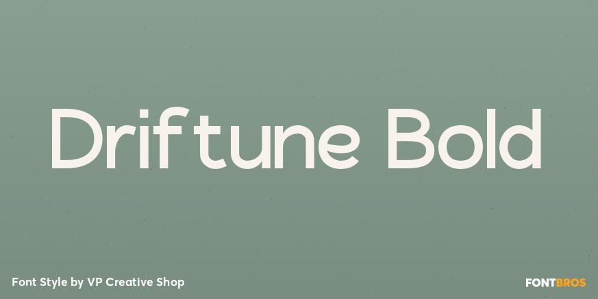 Driftune Bold Font Poster #1