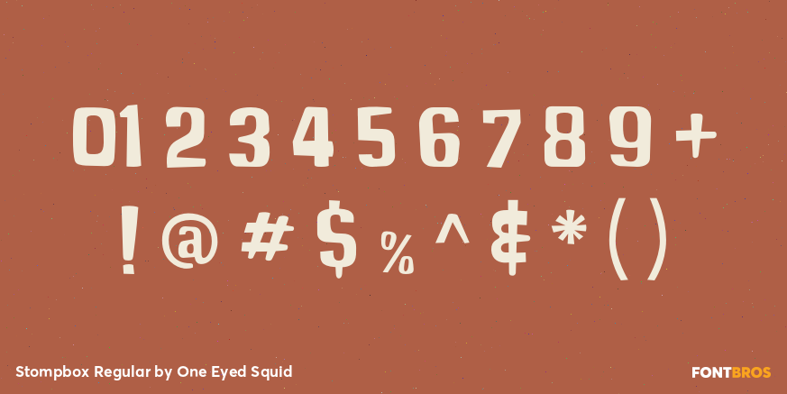 Stompbox Regular Font Poster #1