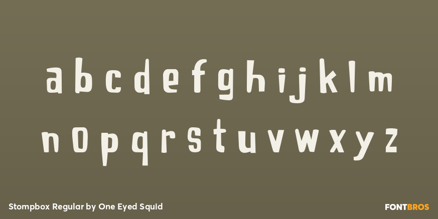 Stompbox Regular Font Poster #3