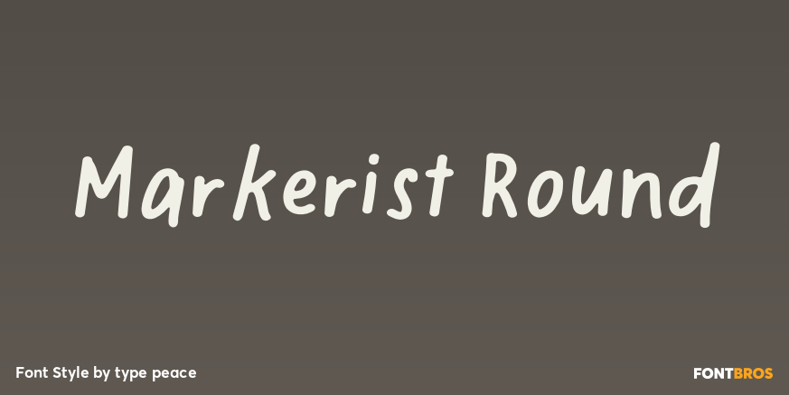 Markerist Round Poster