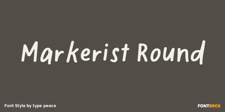 Markerist Round Poster