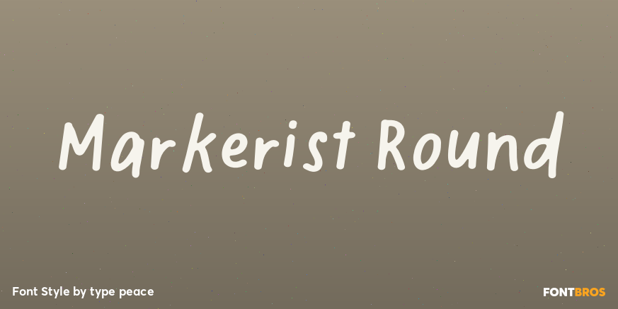 Markerist Round Poster