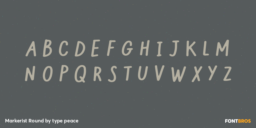 Markerist Round Font Poster #2