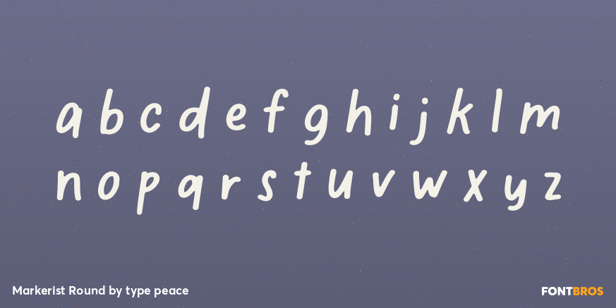 Markerist Round Font Poster #3