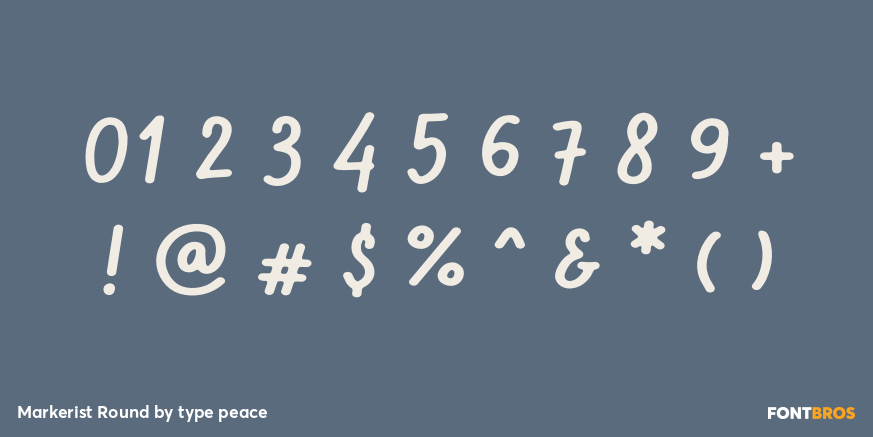 Markerist Round Font Poster #4