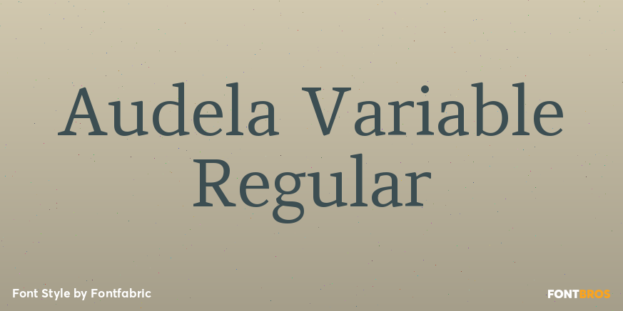 Audela Variable Regular Poster