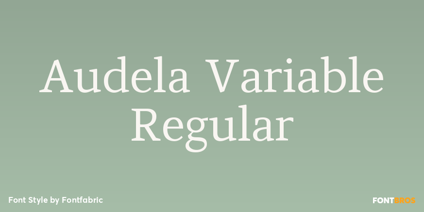 Audela Variable Regular Poster