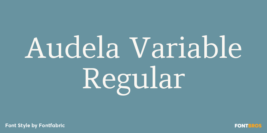 Audela Variable Regular Poster