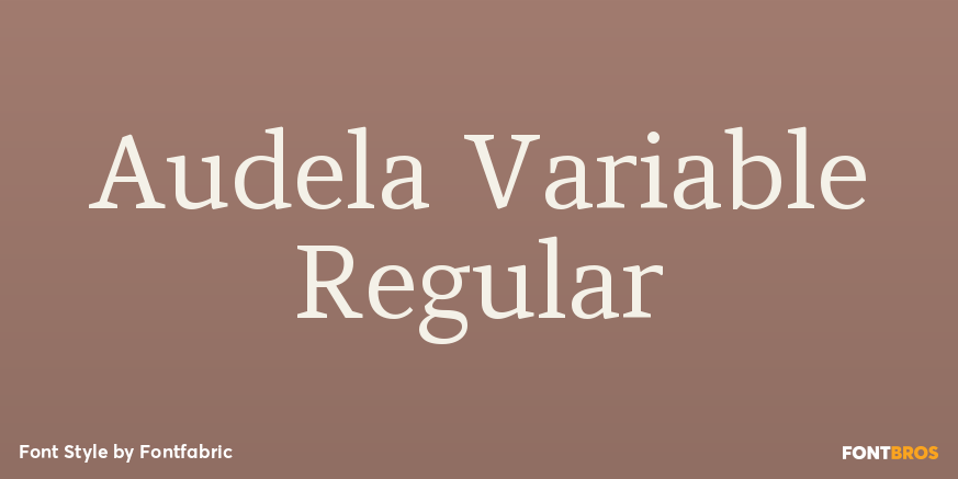 Audela Variable Regular Poster