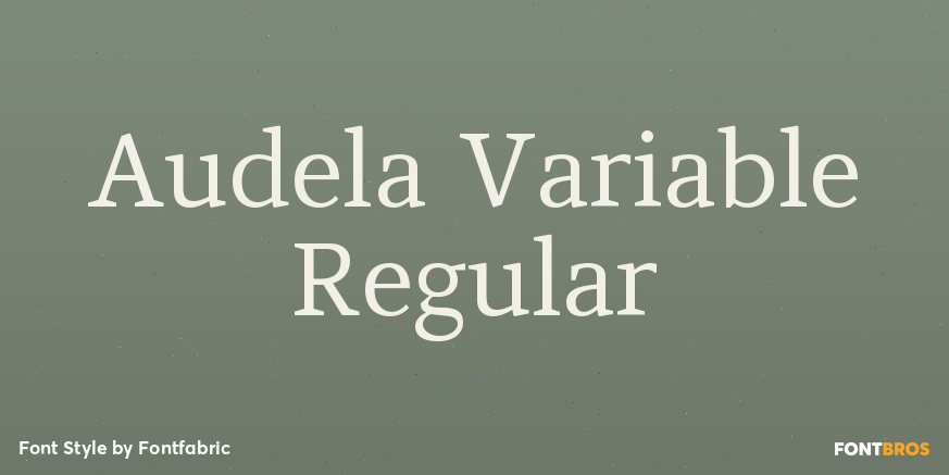Audela Variable Regular Poster