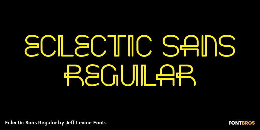 Eclectic Sans Regular Poster