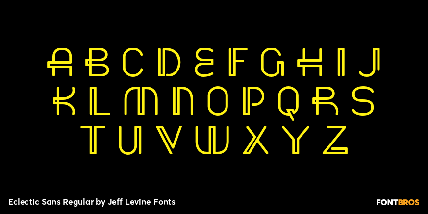 Eclectic Sans Regular Font Poster #1