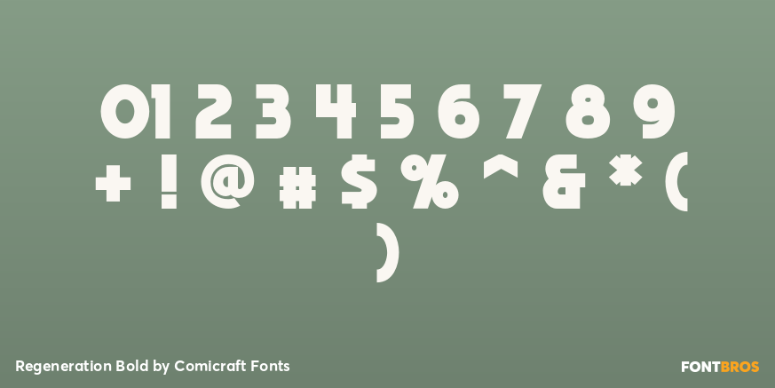 Regeneration Bold Font Poster #4