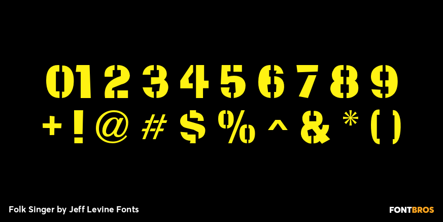 Folk Singer Font Poster #1