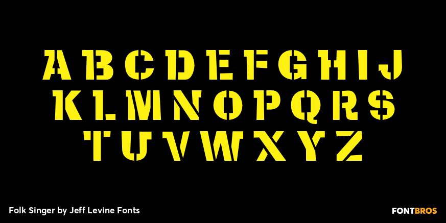 Folk Singer Font Poster #1