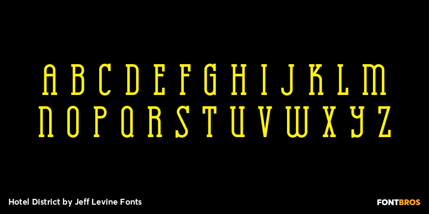 Hotel District Font Poster #3