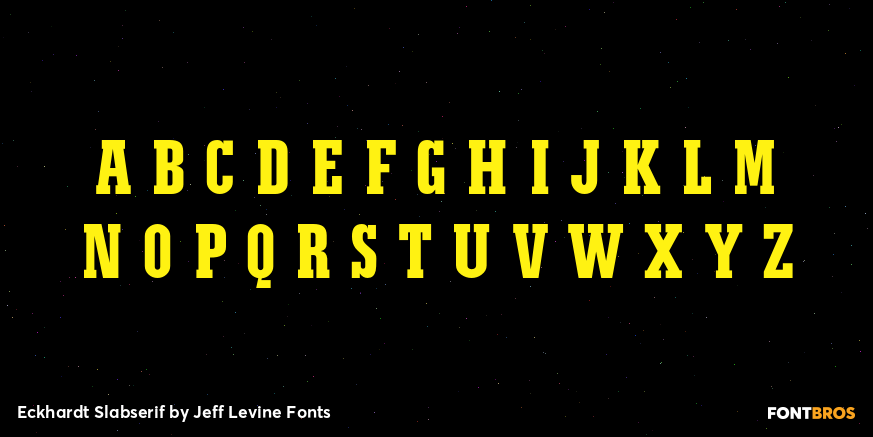 Eckhardt Slabserif Font Poster #3