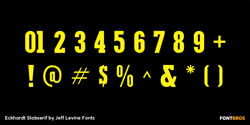 Eckhardt Slabserif Font Poster #4