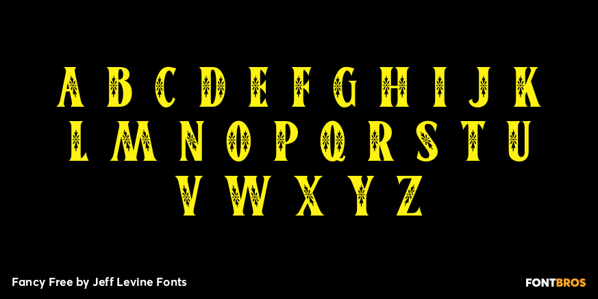 Fancy Free Font Poster #3