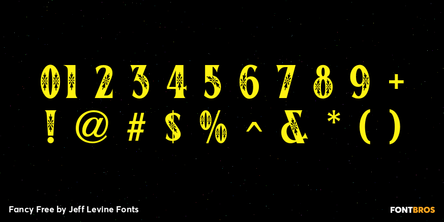 Fancy Free Font Poster #4