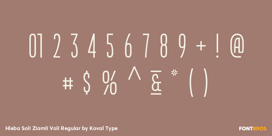 Hleba Soli Ziamli Voli Regular Font Poster #1