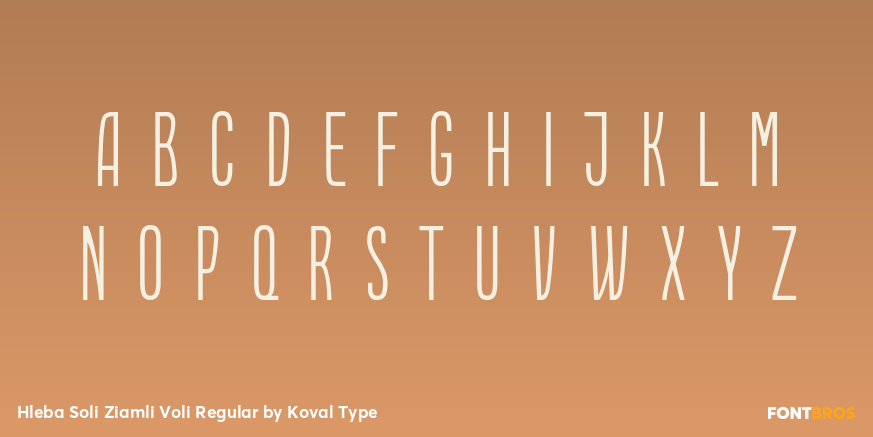Hleba Soli Ziamli Voli Regular Font Poster #2
