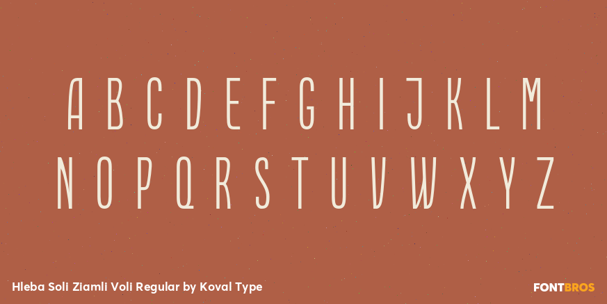Hleba Soli Ziamli Voli Regular Font Poster #1