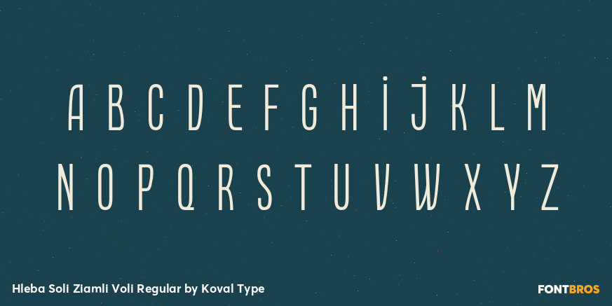 Hleba Soli Ziamli Voli Regular Font Poster #1