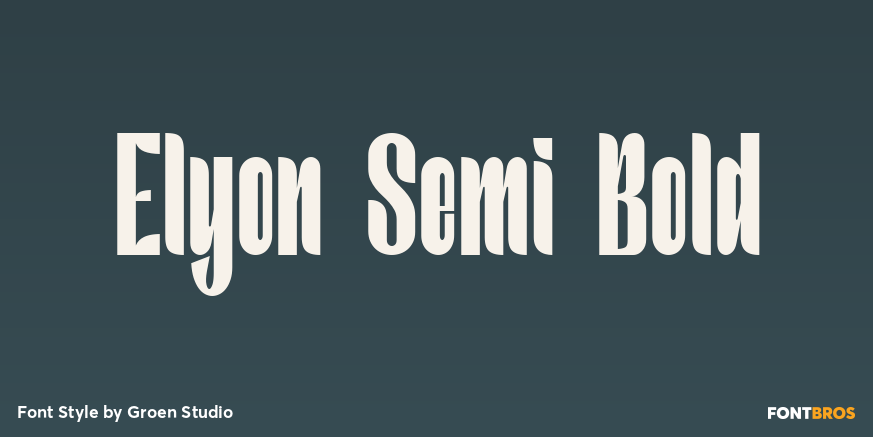 Elyon Semi Bold Poster
