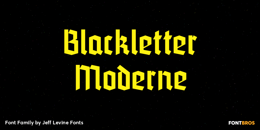 Blackletter Moderne Font Family