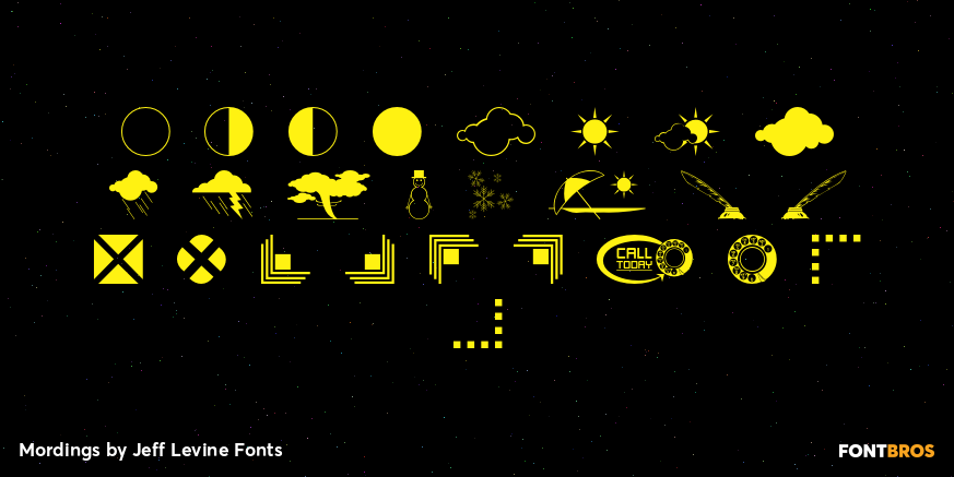 Mordings Font Poster #3