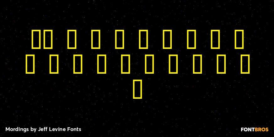 Mordings Font Poster #4