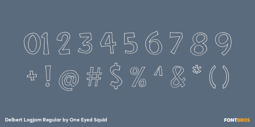 Delbert Logjam Regular Font Poster #4