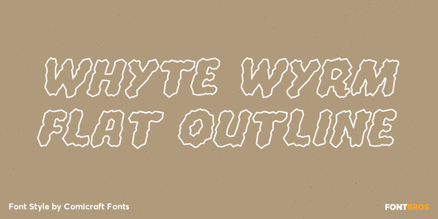Whyte Wyrm Flat Outline Poster