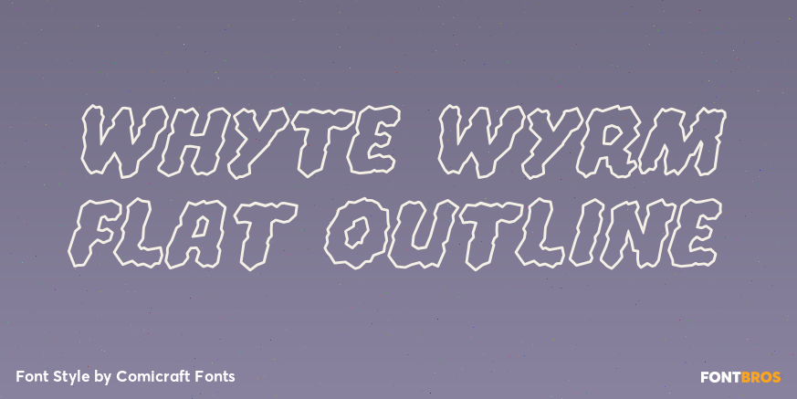 Whyte Wyrm Flat Outline Poster