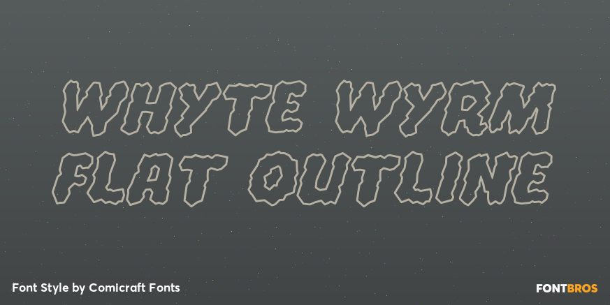 Whyte Wyrm Flat Outline Poster