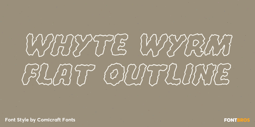 Whyte Wyrm Flat Outline Poster