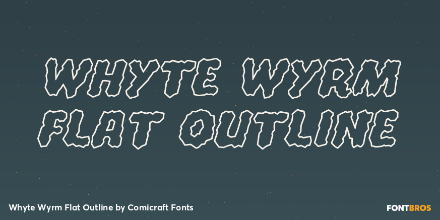 Whyte Wyrm Flat Outline Poster