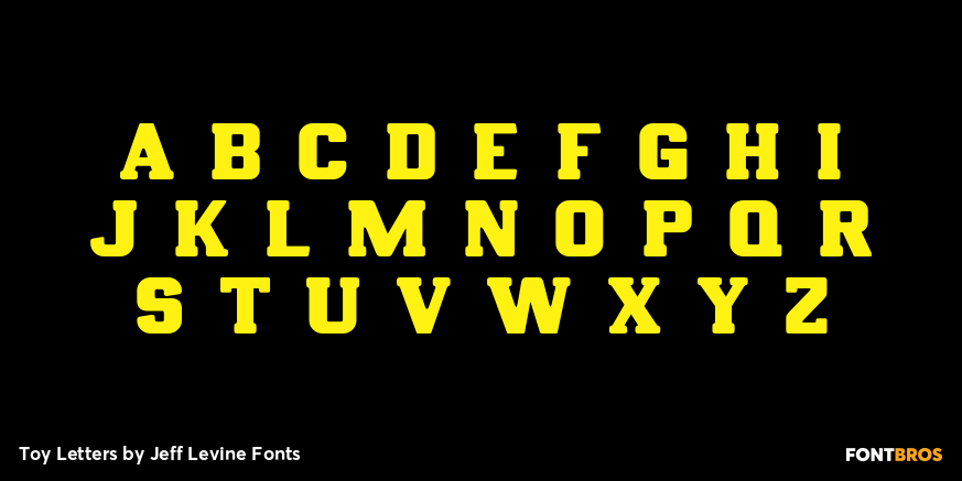 Toy Letters Font Poster #3