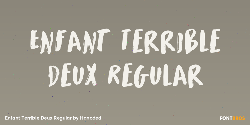 Enfant Terrible Deux Regular Font Poster #1