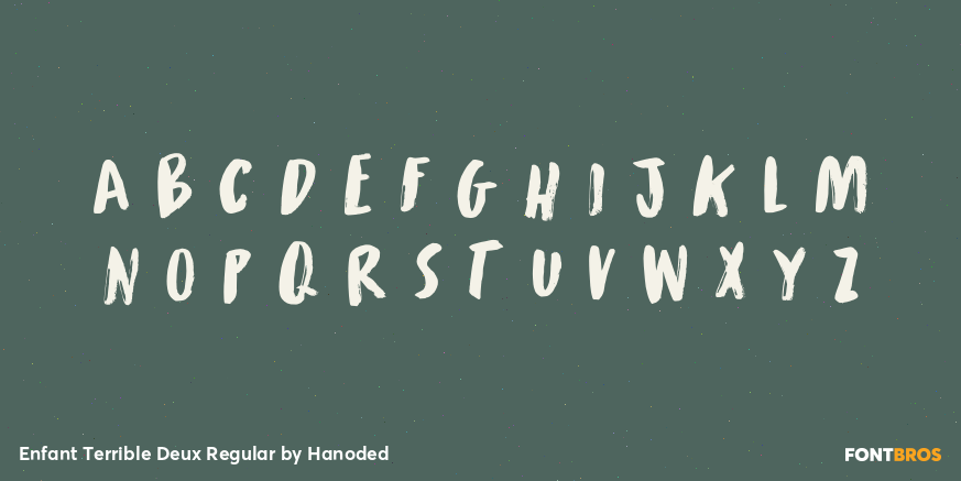 Enfant Terrible Deux Regular Font Poster #3