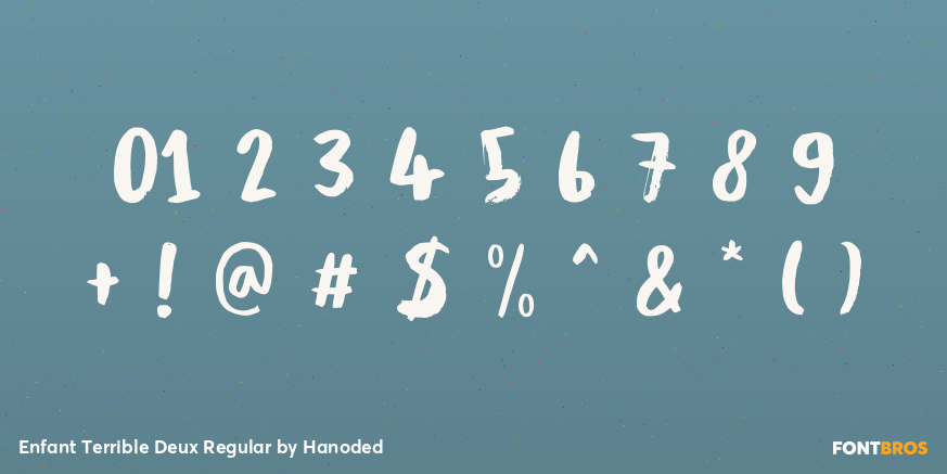 Enfant Terrible Deux Regular Font Poster #4