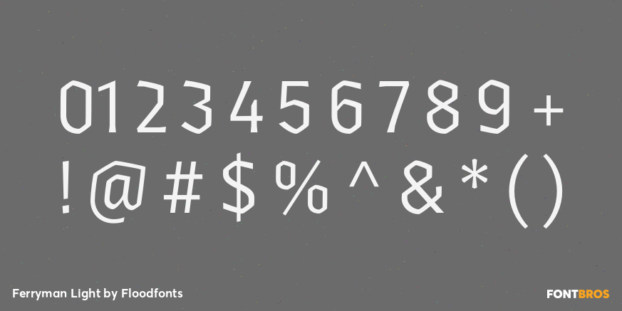 Ferryman Light Font Poster #1