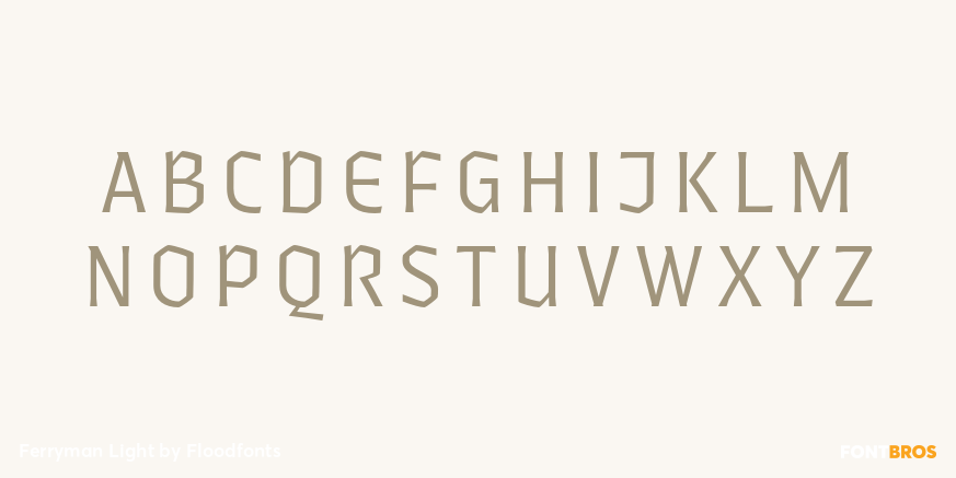 Ferryman Light Font Poster #2